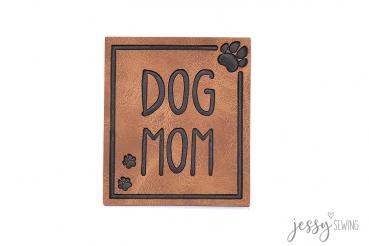 Kunstleder Label Dog Mom by Jessy Sewing